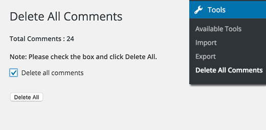 deleteallcomments